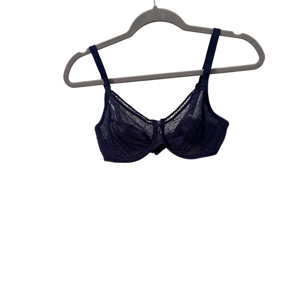 Chantelle blue lace bras size 34D